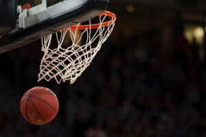 basketball in basket