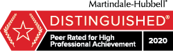 Martindale Hubbell Distinguished Badge Liberty J. Weyandt